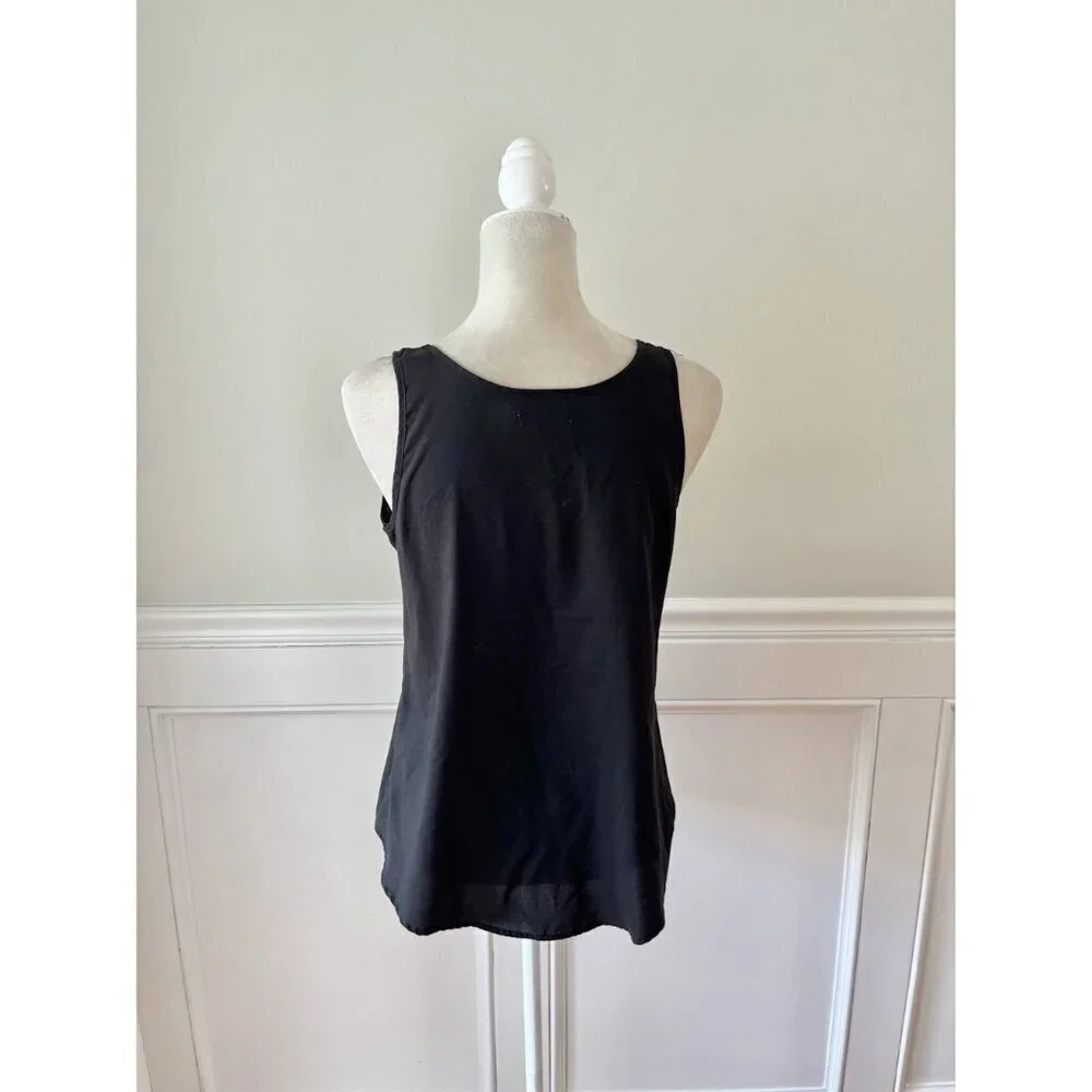 Faded Glory Black Pocket Tank Small
